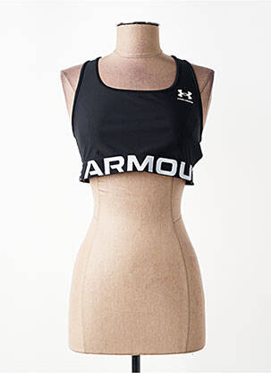 Viršūnė jersey audinys be rankų juodas UNDER ARMOUR moteris