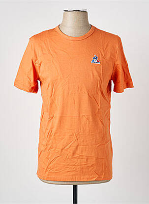 T-marškinys siuvinėjimas trumpas rankovės oranžinė LE COQ SPORTIF vyras