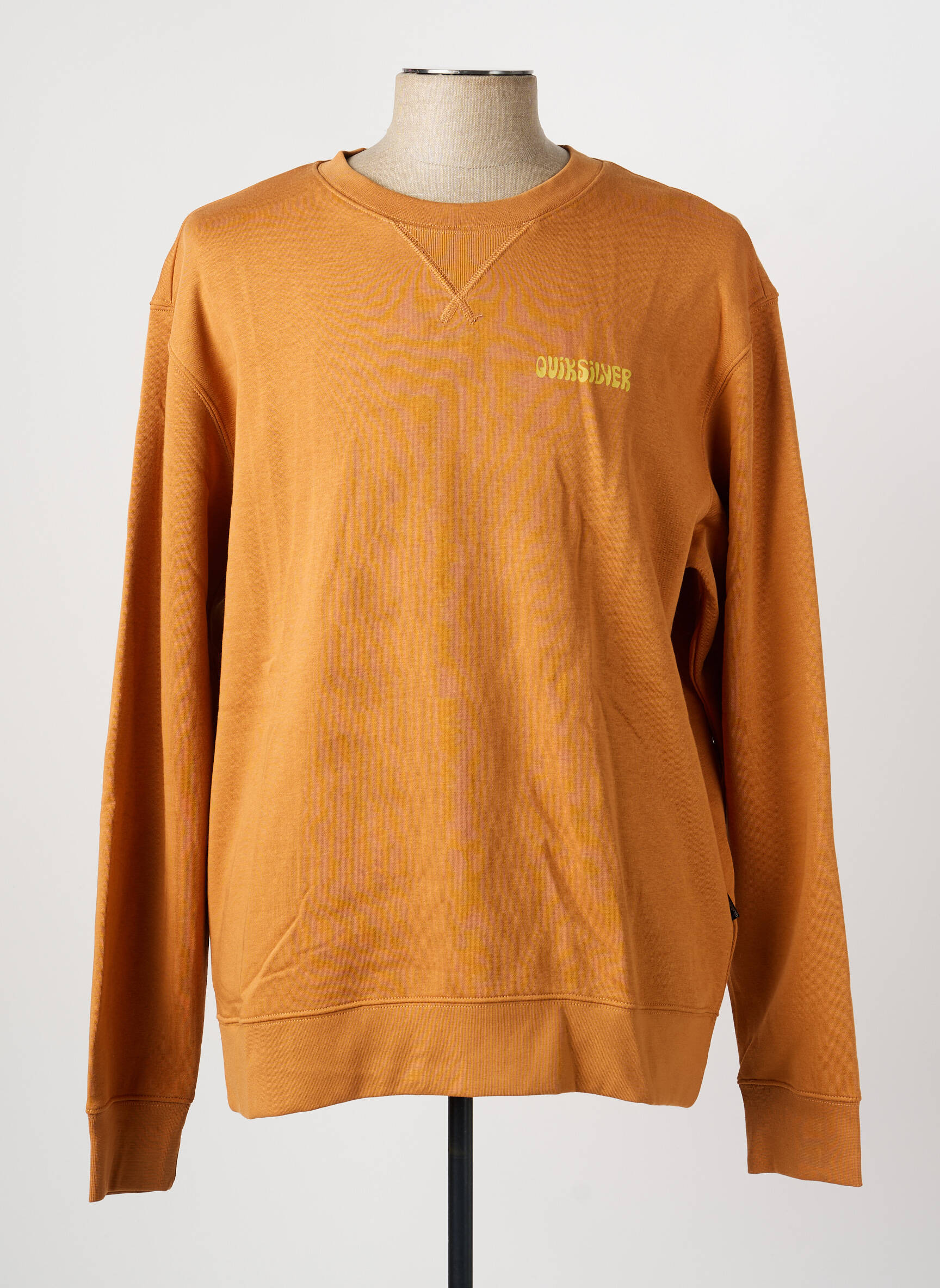 Mikroskopas floqué serigrafija ilgos rankovės rudas QUIKSILVER vyras