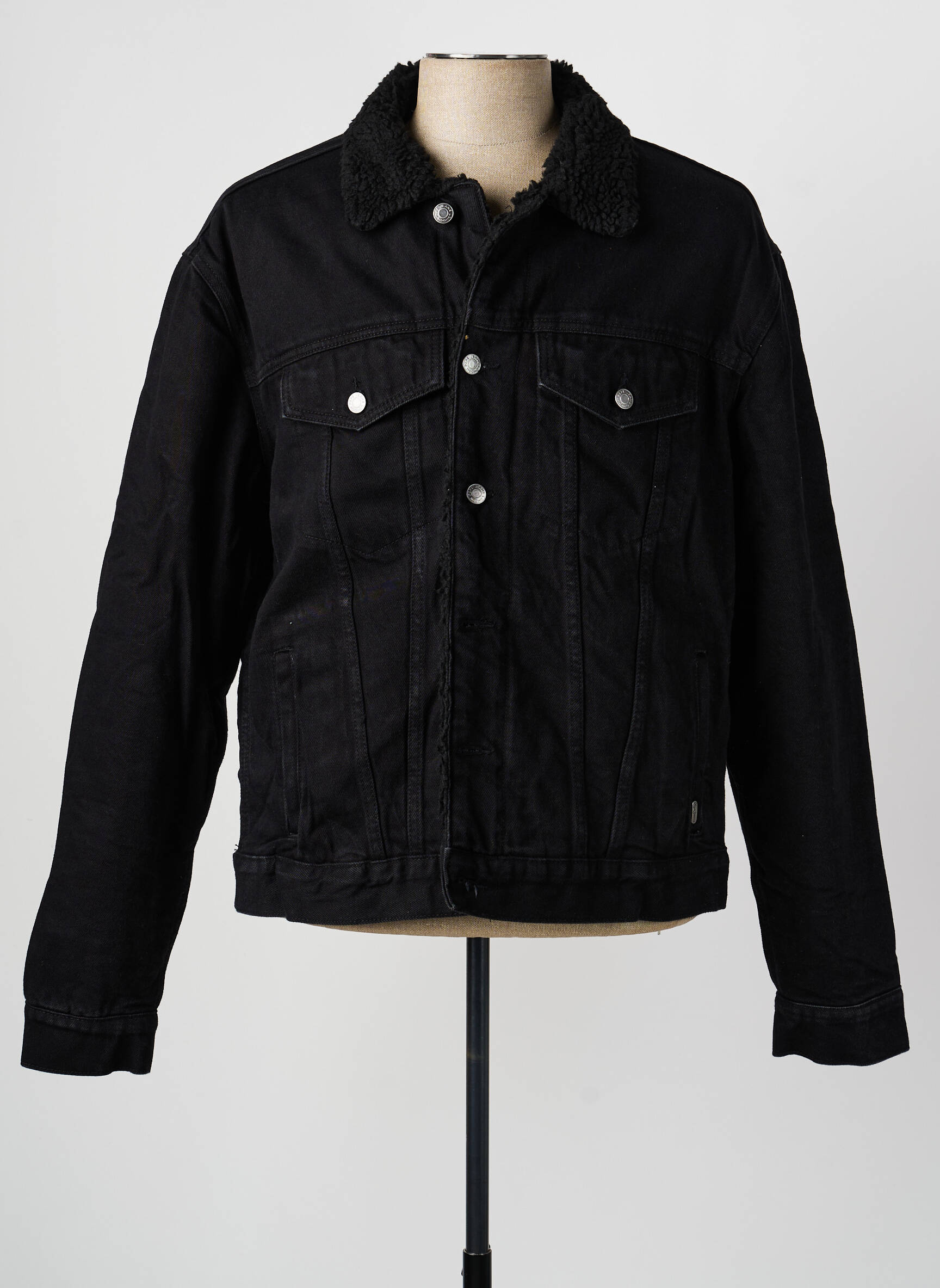 Kasdienis švarkas tiesi kirpimas juodas PEPE JEANS vyras