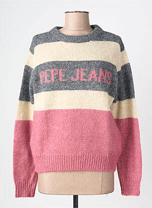 Megztinis chinamas audinys ilgos rankovės rožinė PEPE JEANS moteris
