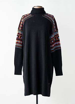 Megztinė suknelė apatinė dalis siaura ilgos rankovės juodas SCOTCH & SODA moteris
