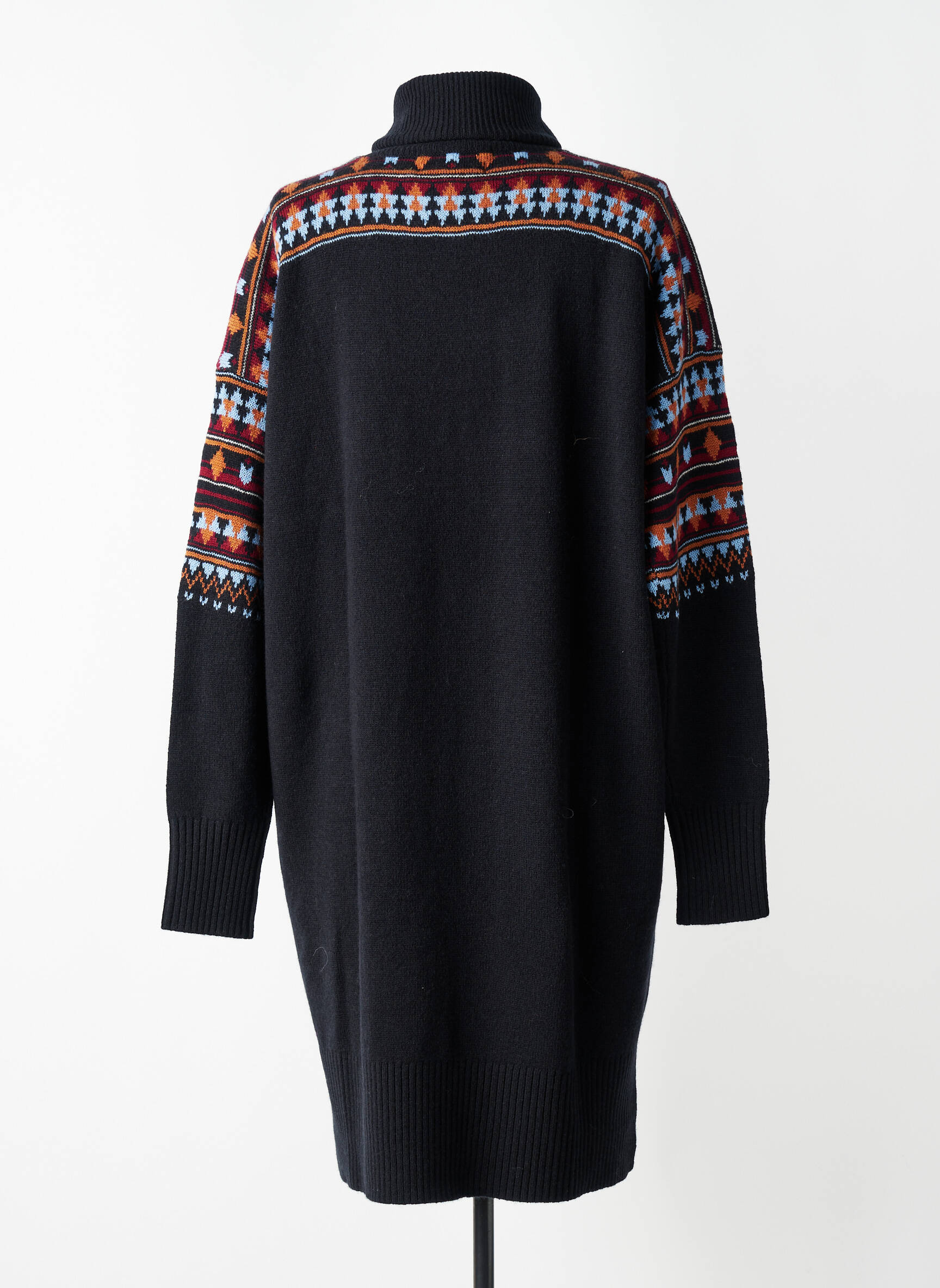 Megztinė suknelė apatinė dalis siaura ilgos rankovės juodas SCOTCH & SODA moteris