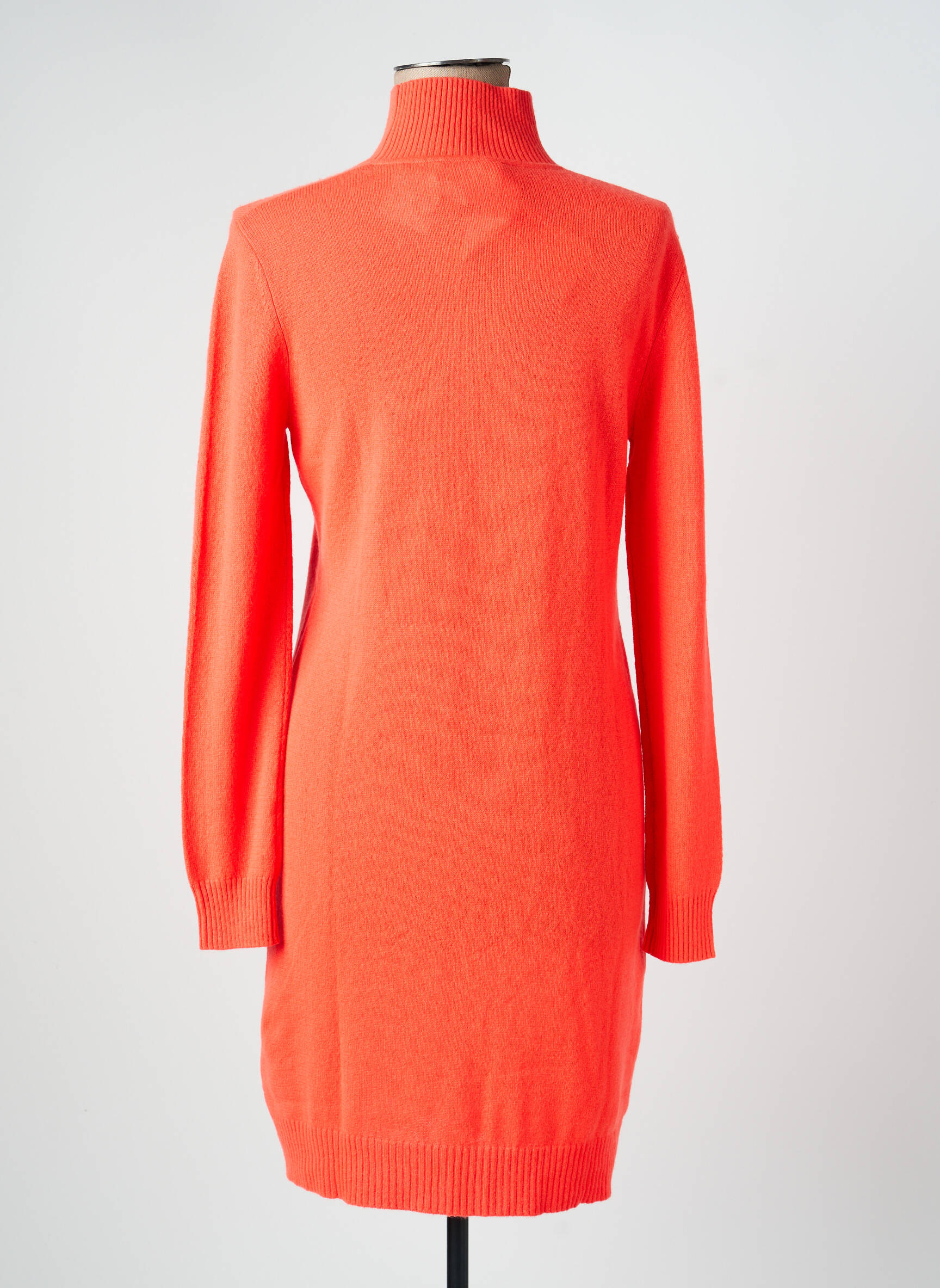Megztinė suknelė tamprumas ilgos rankovės oranžinė ABSOLUT CASHMERE moteris