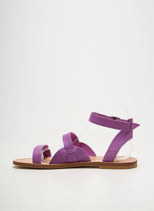 Sandalai/nu pėdos chiquet plokščias kulnas iki 3 cm violetinis SESSUN moteris