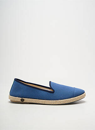 Espadrilės apvalus mygtukas plokščias kulnas iki 3 cm mėlyna ANGARDE moteris