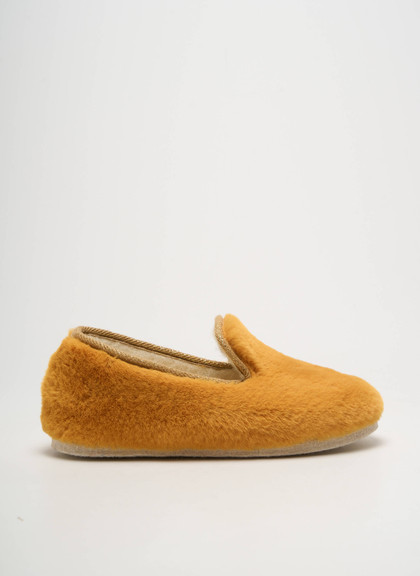 Bateliai/pantofliai tekstilinė išorinė padas plokščias kulnas iki 3 cm oranžinė CHAUSSE MOUTON moteris