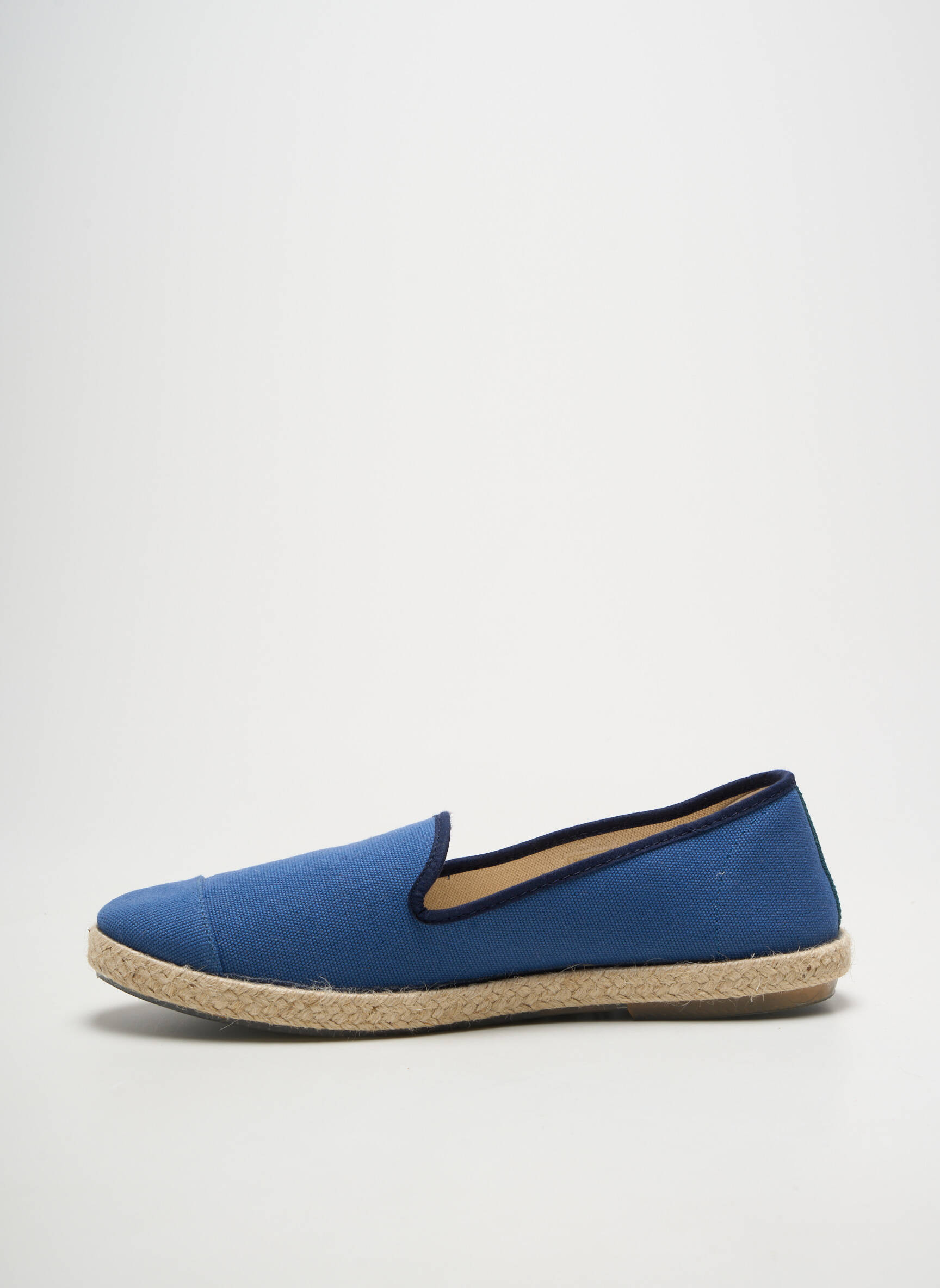Espadrilės apvalus mygtukas plokščias kulnas iki 3 cm mėlyna ANGARDE moteris