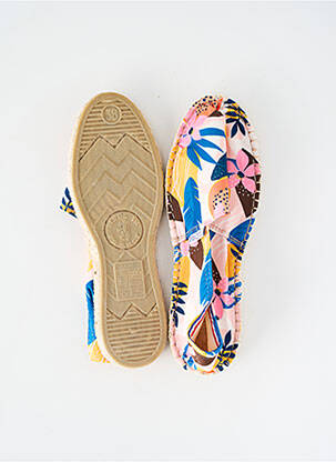 Espadrilės apvalus mygtukas plokščias kulnas iki 3 cm baltas PAYOTE moteris