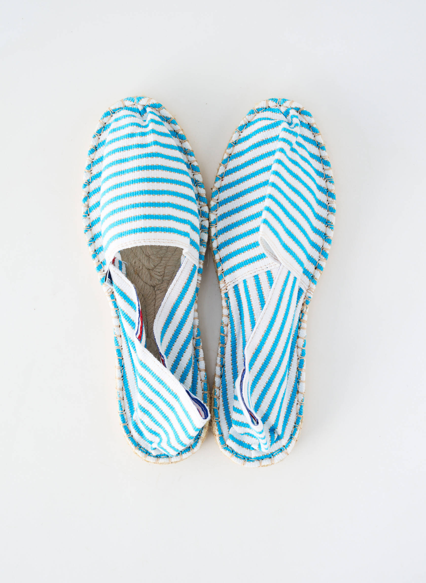 Espadrilės apvalus mygtukas plokščias kulnas iki 3 cm mėlyna PAYOTE moteris