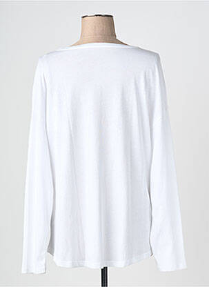 T-marškinys ilgos rankovės ilgos rankovės baltas EVA KAYAN moteris