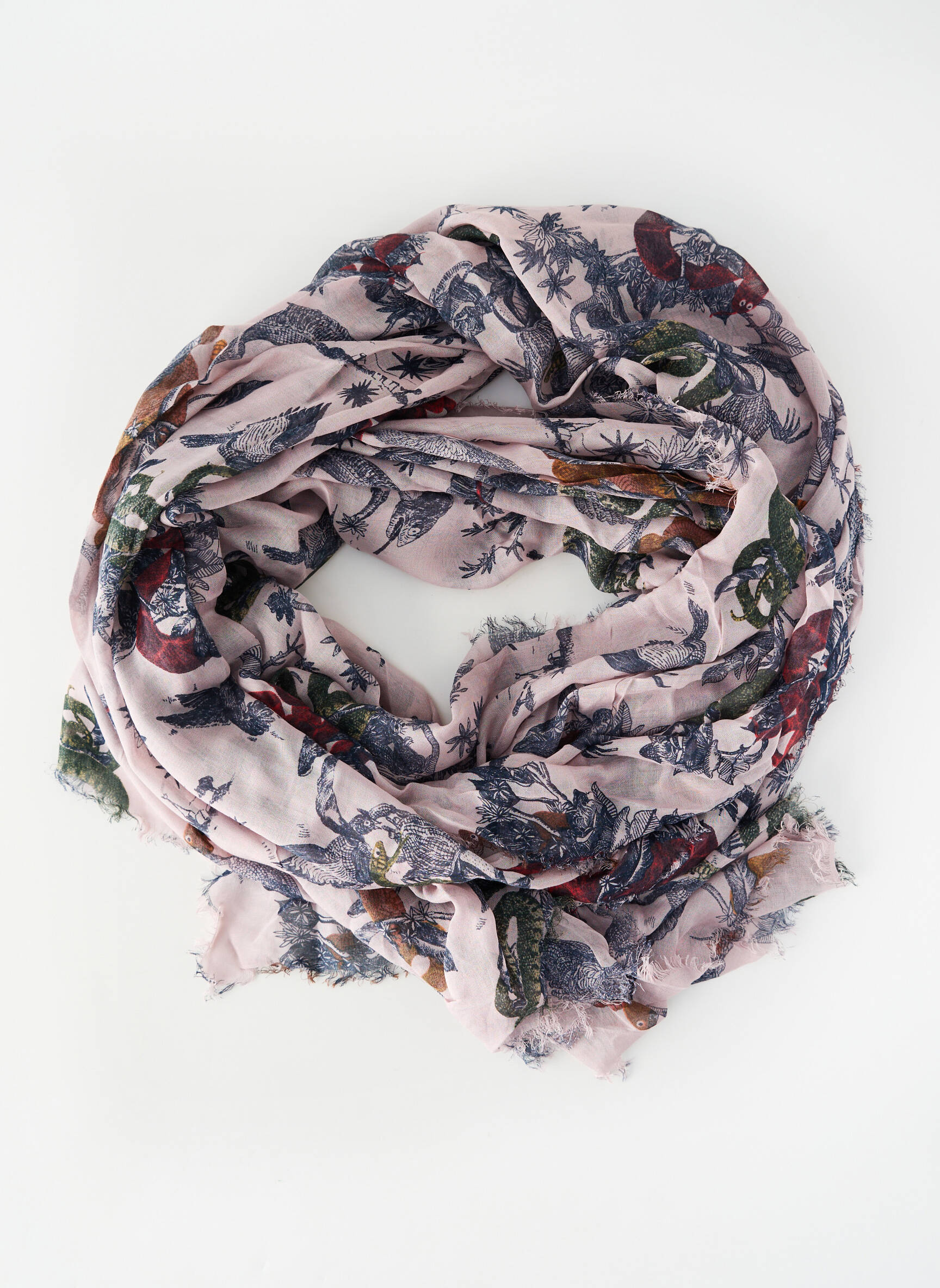 Šalikas gyvūnų raštas rožinė MAISON SCOTCH moteris