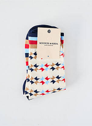 Kojinės fantazijos raštas mėlyna MAISON SCOTCH moteris