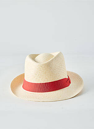 Skrybėlė šiaudinio skrybėlės forma raudona PANAMA HAT moteris