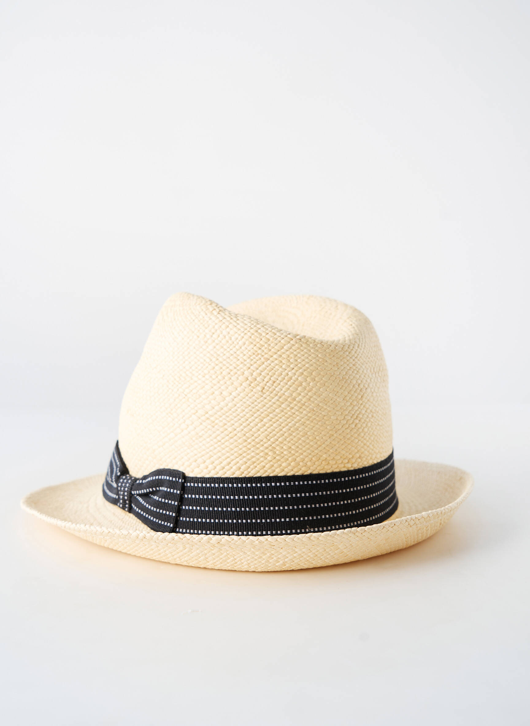 Skrybėlė juostelės raštas juodas PANAMA HAT vyras