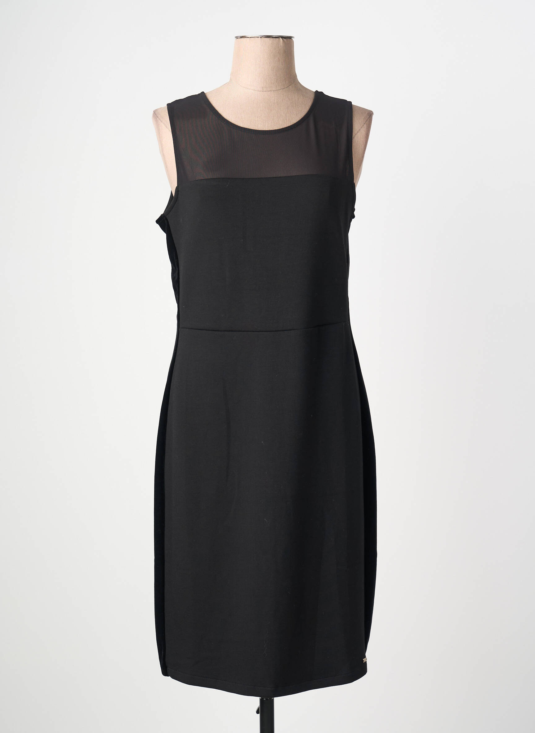 Pusilgių suknelė be rankų be rankų juodas ARMANI EXCHANGE moteris