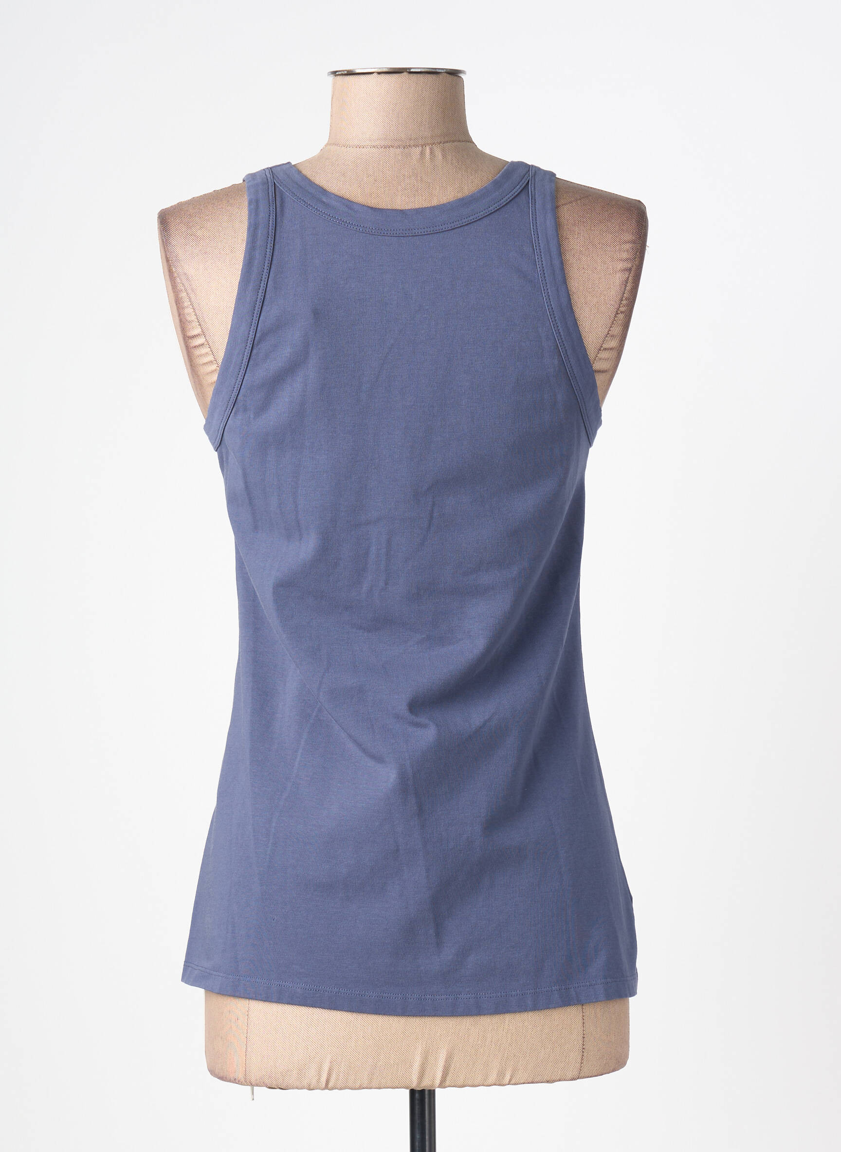 Marškiniai be rankovių tamprumas be rankų mėlyna JUVIA moteris