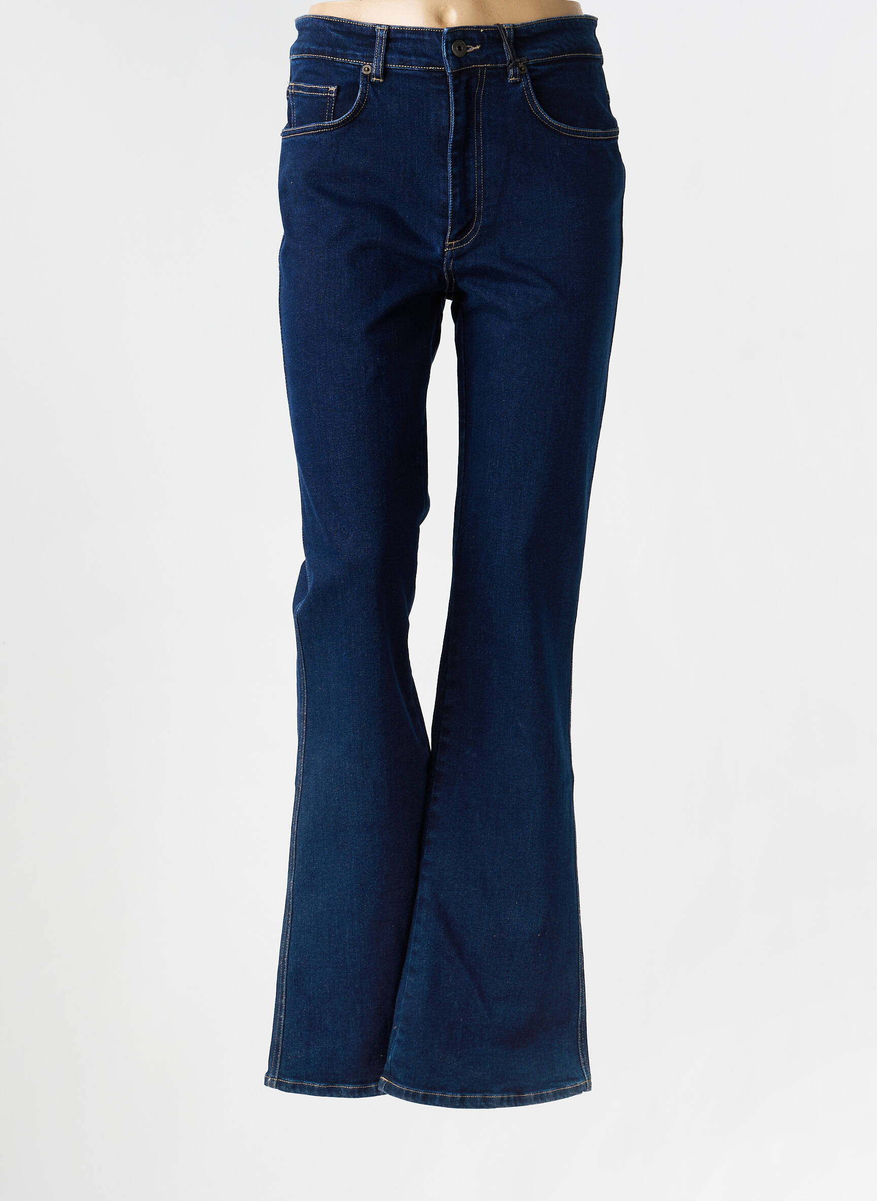 Bootcut džinsai aukšta talija aukšta talija mėlyna SCAPA moteris