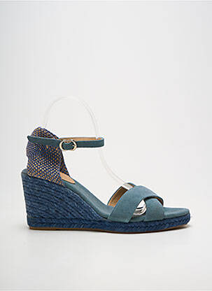 Espadrilės užsegimas su kaklo detalėmis kulnas nuo 7 iki 9 cm mėlyna MAYPOL moteris