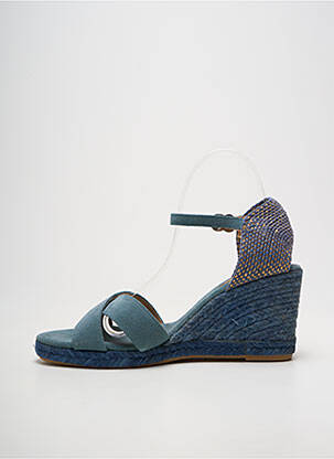 Espadrilės užsegimas su kaklo detalėmis kulnas nuo 7 iki 9 cm mėlyna MAYPOL moteris