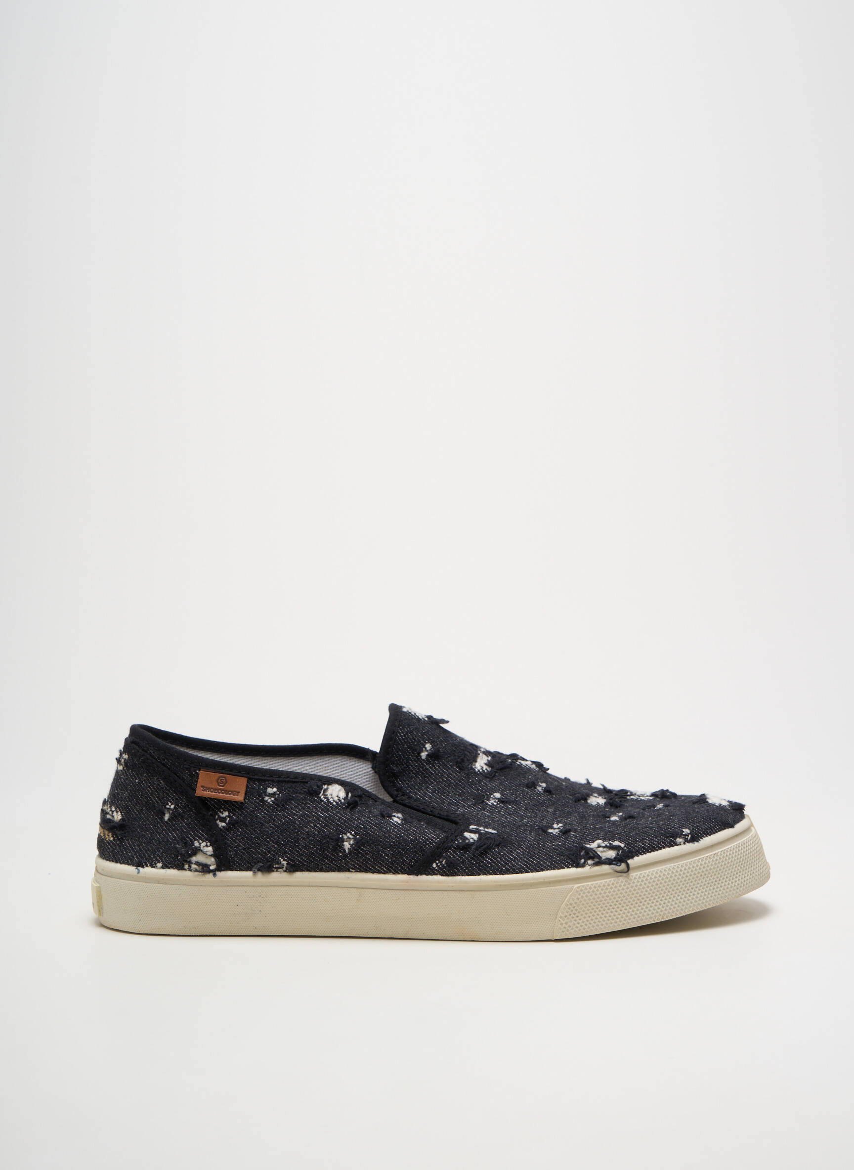 Slip-on batai apvalus mygtukas apvalus mygtukas juodas SHOECOLOGY vyras