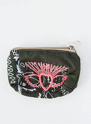 Piniginė siuvinėjimas žalias FLEUR DE PIRATE moteris