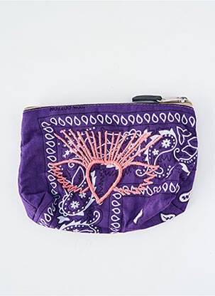 Piniginė siuvinėjimas violetinis FLEUR DE PIRATE moteris