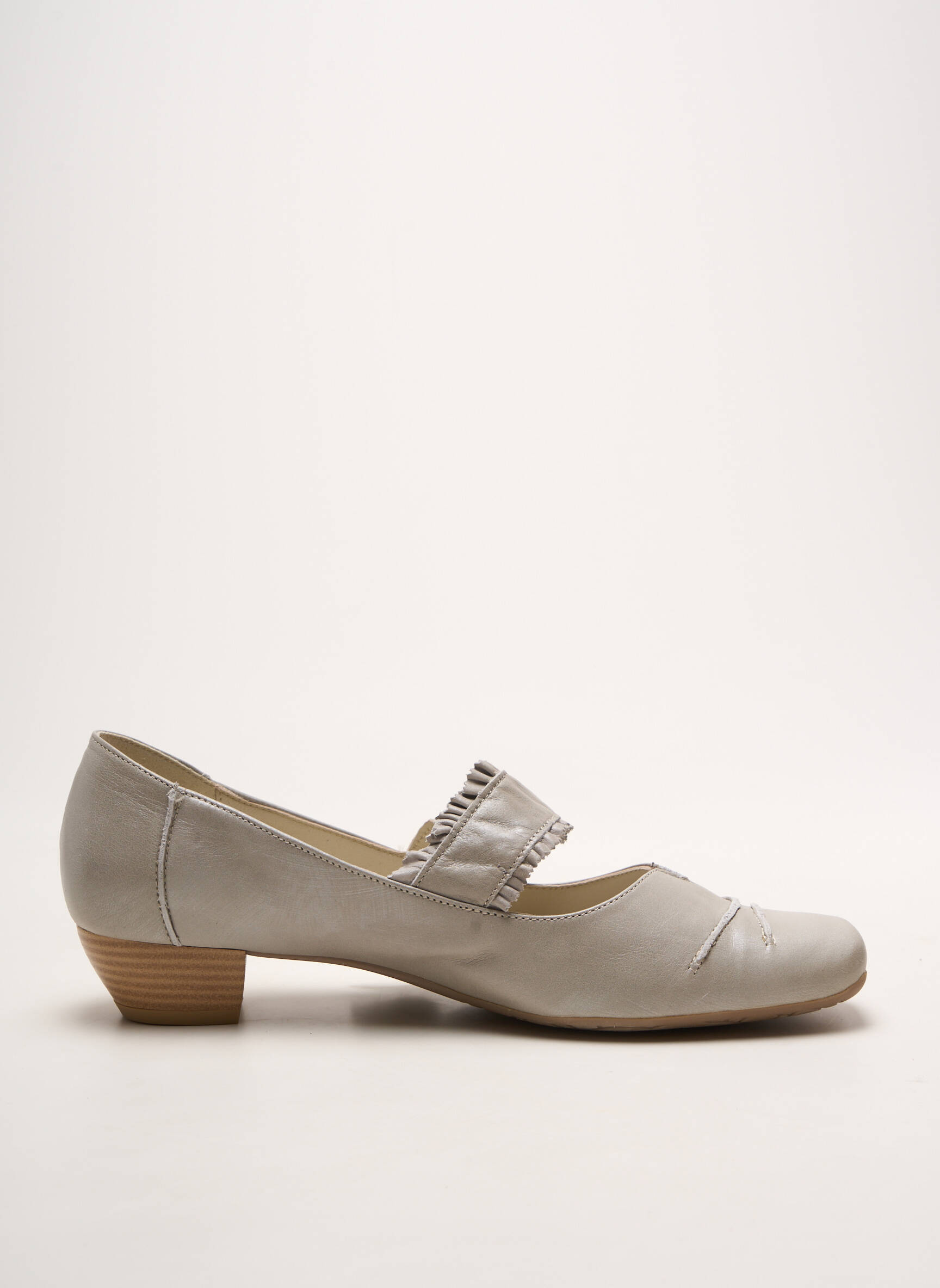 Balerinos velcro užsegimas plokščias kulnas iki 3 cm pilka ALPINA moteris