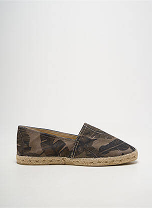 Espadrilės apvalus mygtukas plokščias kulnas iki 3 cm žalias LA MAISON DE L'ESPADRILLE moteris