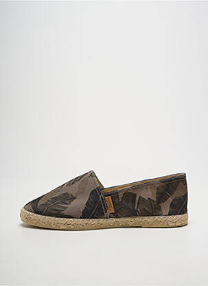 Espadrilės apvalus mygtukas plokščias kulnas iki 3 cm žalias LA MAISON DE L'ESPADRILLE moteris