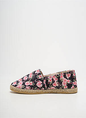 Espadrilės satino audinys plokščias kulnas iki 3 cm juodas LA MAISON DE L'ESPADRILLE moteris