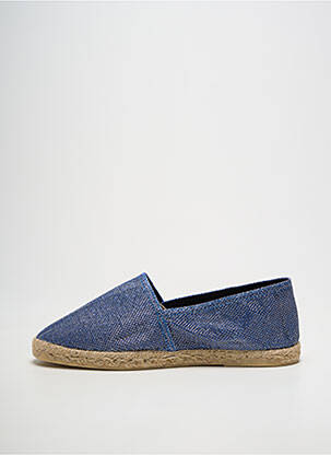 Espadrilės satino audinys plokščias kulnas iki 3 cm mėlyna LA MAISON DE L'ESPADRILLE moteris