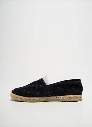 Espadrilės satino audinys plokščias kulnas iki 3 cm juodas LA MAISON DE L'ESPADRILLE moteris