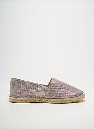 Espadrilės satino audinys plokščias kulnas iki 3 cm sidabrinė LA MAISON DE L'ESPADRILLE moteris