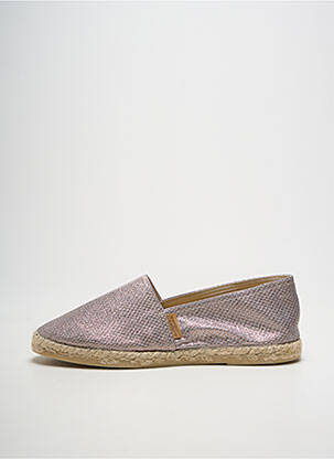 Espadrilės satino audinys plokščias kulnas iki 3 cm sidabrinė LA MAISON DE L'ESPADRILLE moteris