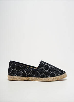 Espadrilės satino audinys plokščias kulnas iki 3 cm juodas LA MAISON DE L'ESPADRILLE moteris