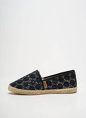 Espadrilės satino audinys plokščias kulnas iki 3 cm juodas LA MAISON DE L'ESPADRILLE moteris
