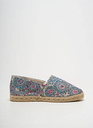 Espadrilės satino audinys plokščias kulnas iki 3 cm mėlyna LA MAISON DE L'ESPADRILLE moteris