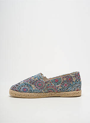 Espadrilės satino audinys plokščias kulnas iki 3 cm mėlyna LA MAISON DE L'ESPADRILLE moteris