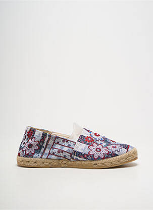 Espadrilės apvalus mygtukas plokščias kulnas iki 3 cm raudona LA MAISON DE L'ESPADRILLE moteris