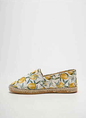 Espadrilės apvalus mygtukas plokščias kulnas iki 3 cm geltona LA MAISON DE L'ESPADRILLE moteris