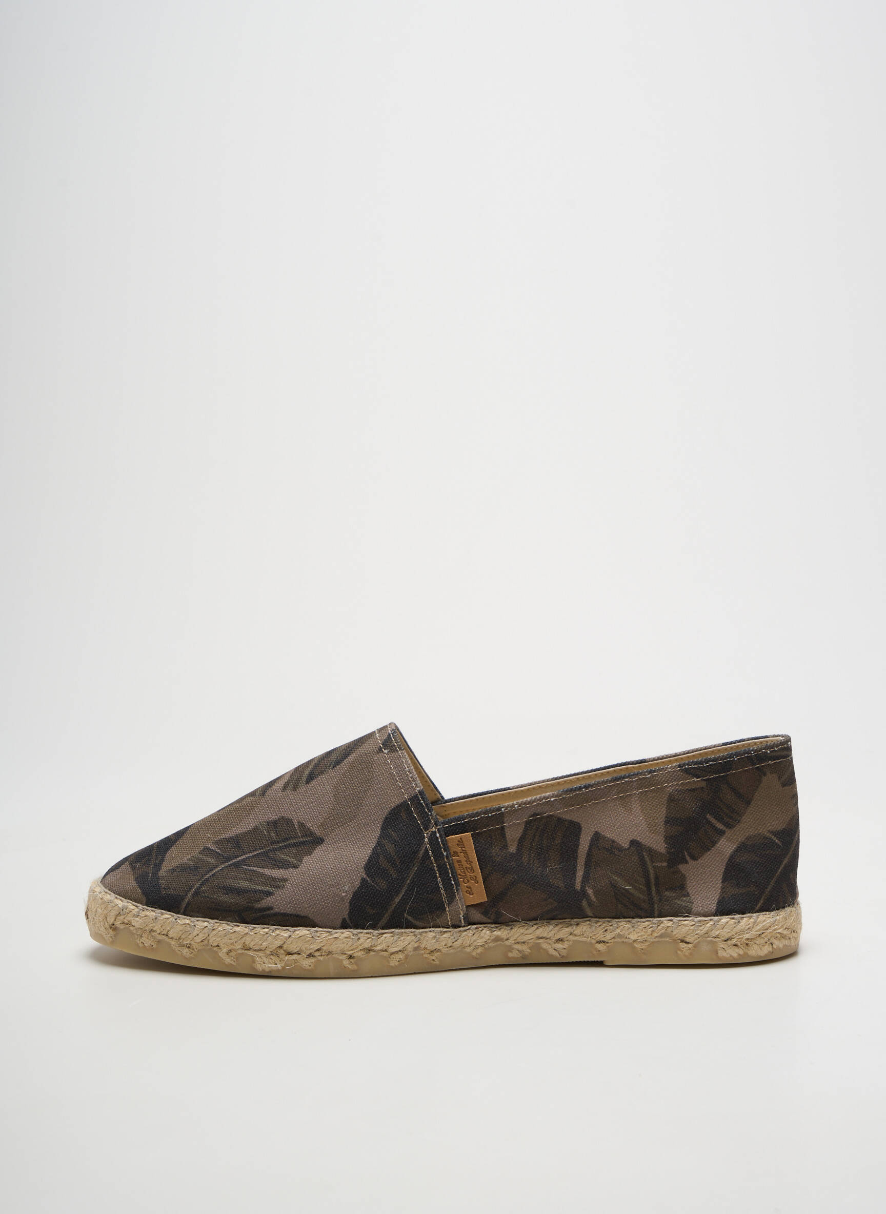 Espadrilės apvalus mygtukas plokščias kulnas iki 3 cm žalias LA MAISON DE L'ESPADRILLE moteris