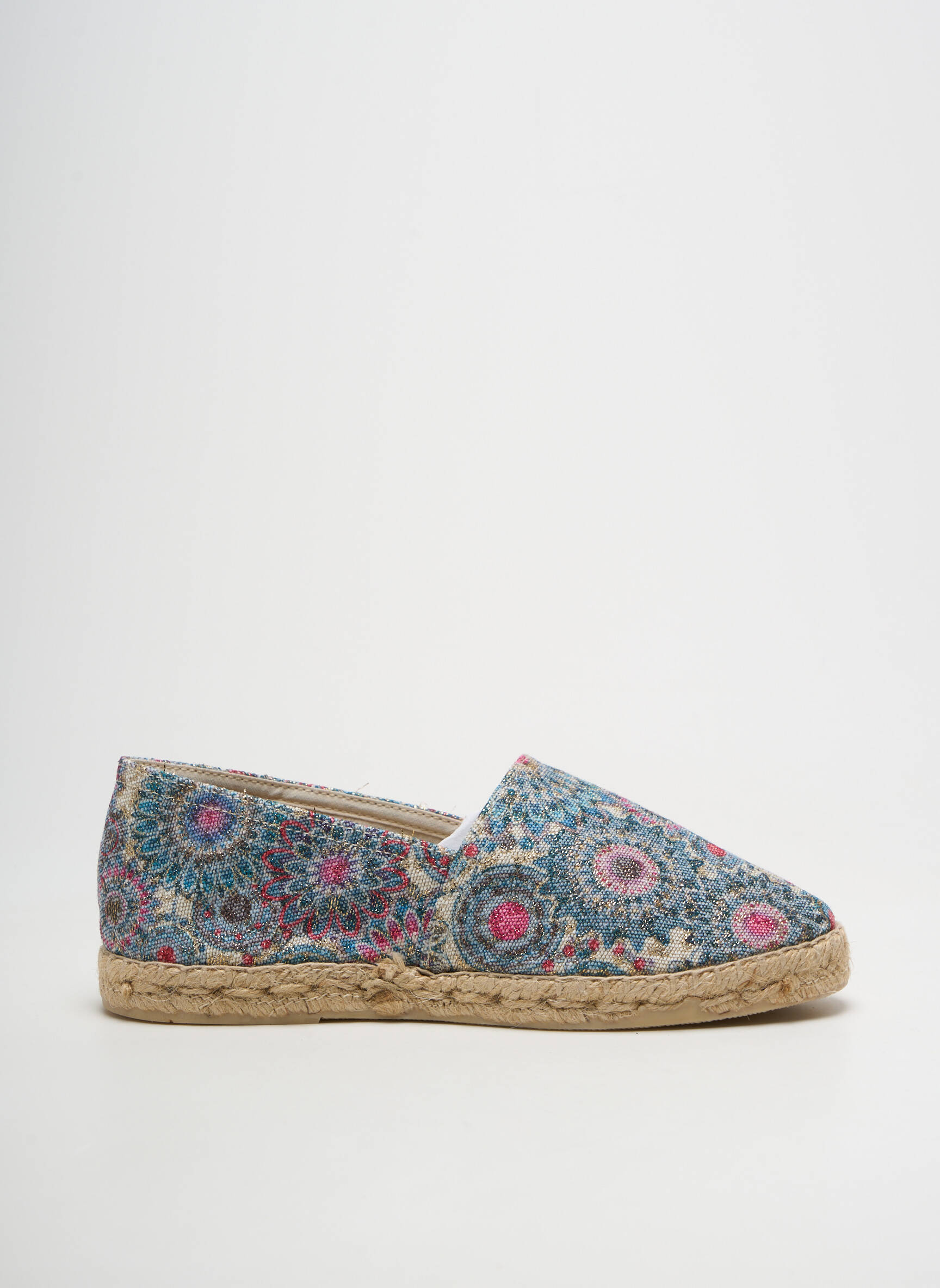Espadrilės satino audinys plokščias kulnas iki 3 cm mėlyna LA MAISON DE L'ESPADRILLE moteris