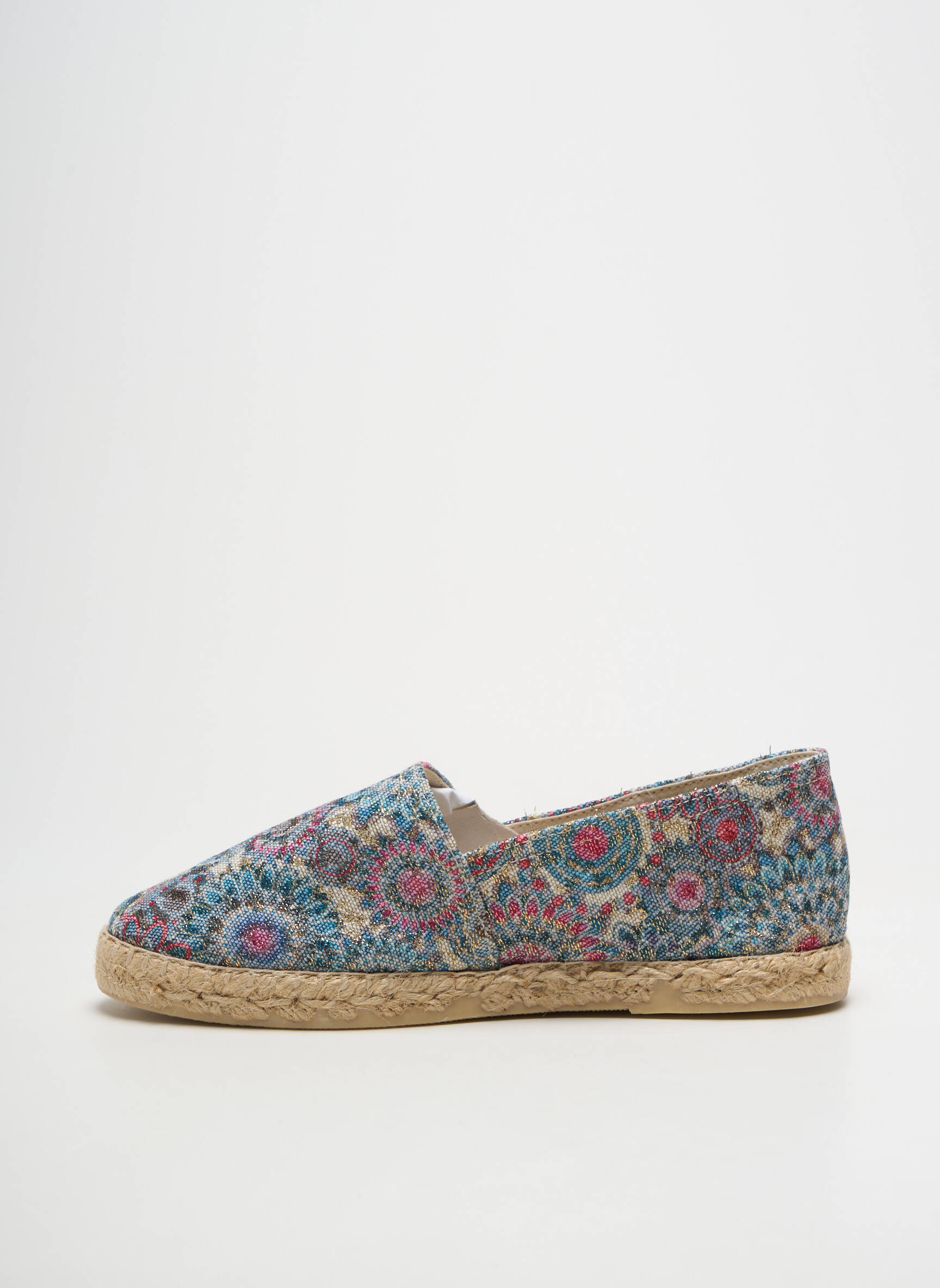 Espadrilės satino audinys plokščias kulnas iki 3 cm mėlyna LA MAISON DE L'ESPADRILLE moteris