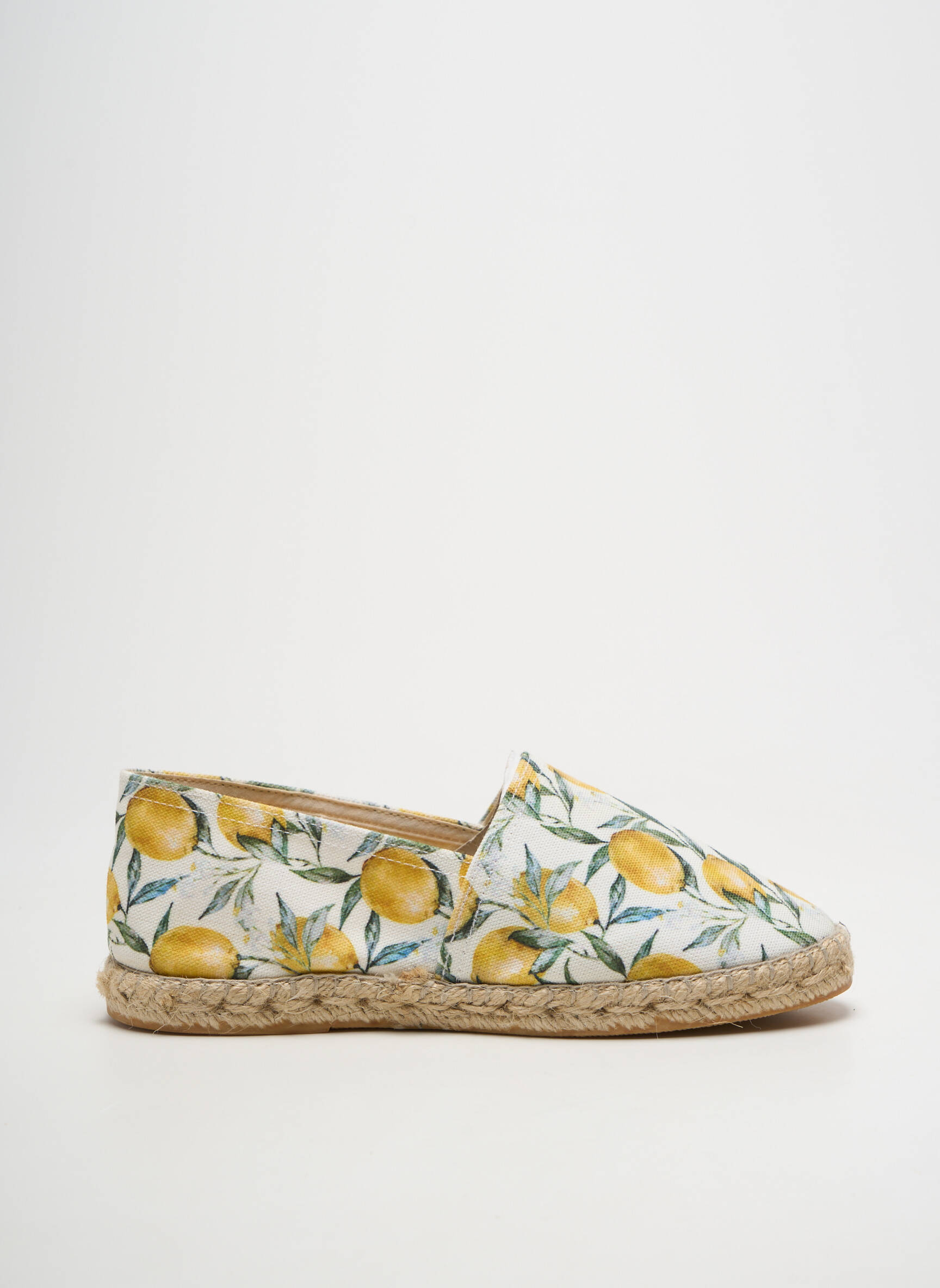 Espadrilės apvalus mygtukas plokščias kulnas iki 3 cm geltona LA MAISON DE L'ESPADRILLE moteris