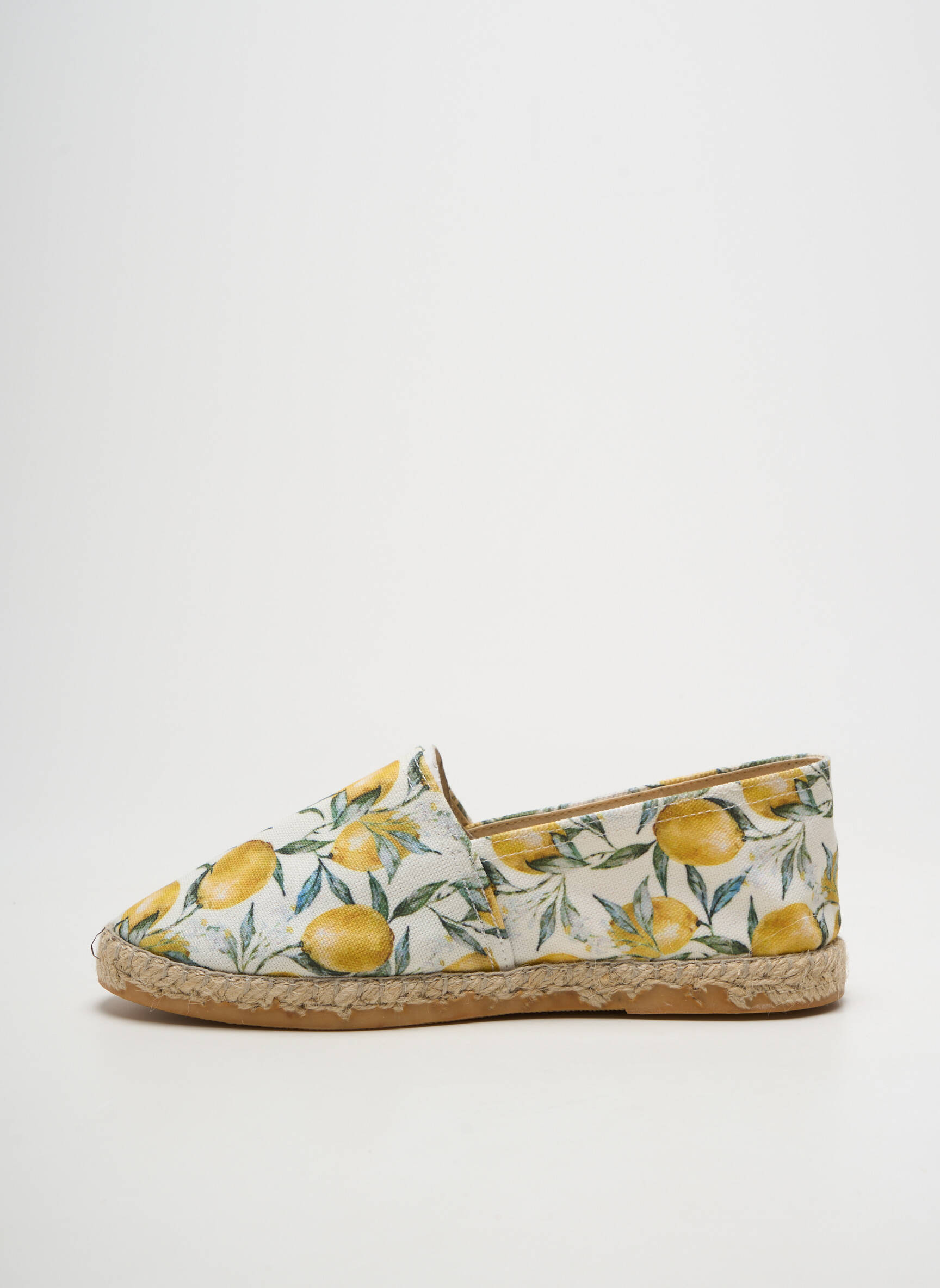 Espadrilės apvalus mygtukas plokščias kulnas iki 3 cm geltona LA MAISON DE L'ESPADRILLE moteris