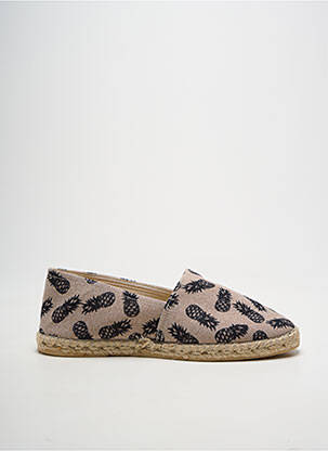Espadrilės apvalus mygtukas plokščias kulnas iki 3 cm bežinis LA MAISON DE L'ESPADRILLE moteris