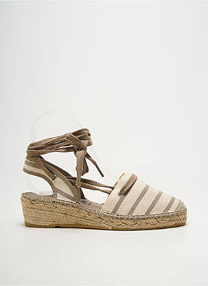 Espadrilės šnervių uždarymas kulnas nuo 4 iki 6 cm bežinis LA MAISON DE L'ESPADRILLE moteris