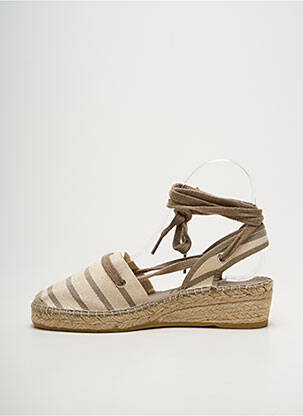 Espadrilės šnervių uždarymas kulnas nuo 4 iki 6 cm bežinis LA MAISON DE L'ESPADRILLE moteris