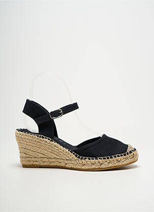 Espadrilės apvalus mygtukas kulnas nuo 4 iki 6 cm juodas LA MAISON DE L'ESPADRILLE moteris